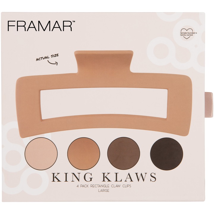 Set clame de par Framar King Klaws Neutral, 4buc.