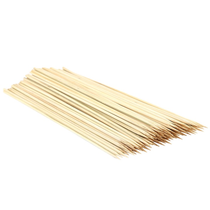 Frigarui din bambus ecologice, perfecte pentru gratar si fantana de ciocolata, sigure de folosit si ideale pentru petreceri (25 cm)