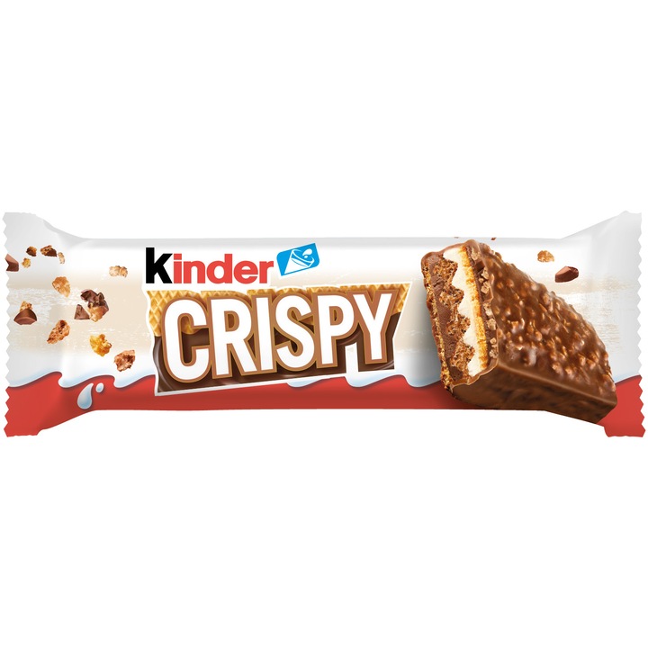 Baton crocant cu invelis de ciocolata Kinder Crispy, 370g