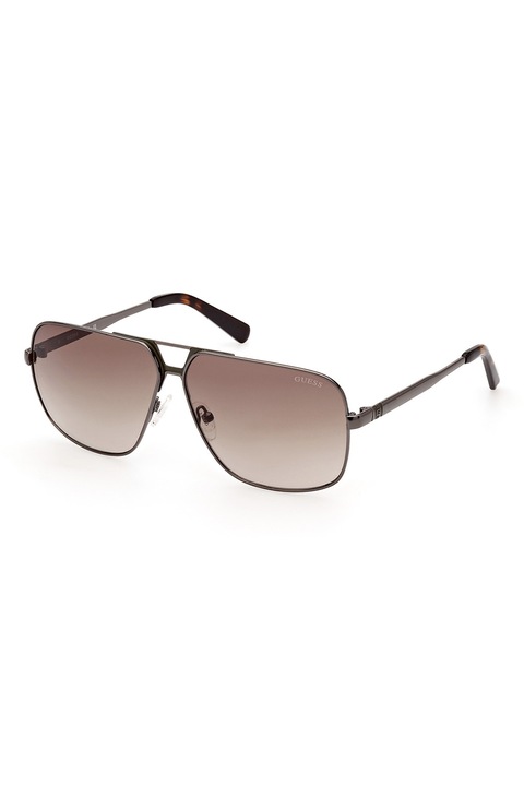Guess, Ochelari de soare aviator cu lentile in degrade, 61-11-140, Negru