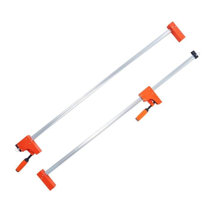Cleme de bara pentru lemn, set de 2, 127 cm, incarcare 499 kg, presiune uniforma, plastic rezistent si otel carbon, pentru metale