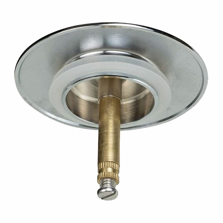 Dop de scurgere din alama cromat, dop de chiuveta de baie cu aspect rafinat cu tija de ridicare reglabila, material de inalta calitate pentru bucatarie si baie, diametru 70 mm