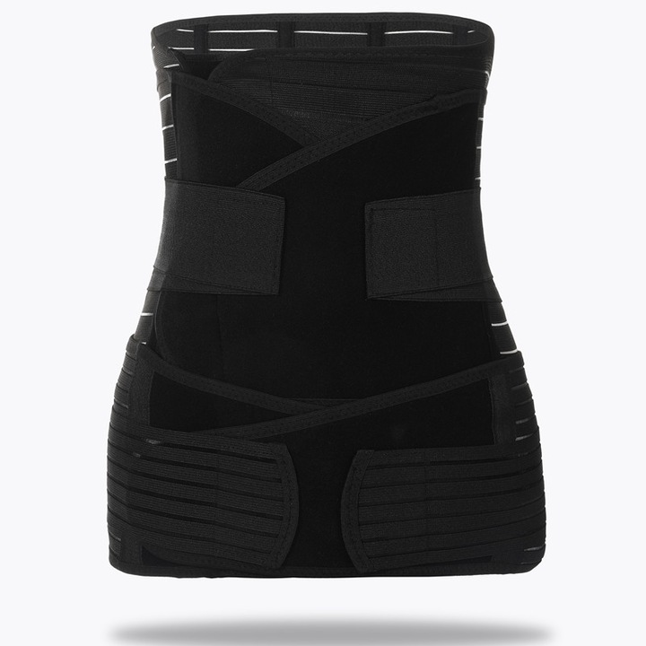 Centura de sustinere postnatala 3 in 1 MWAOWM, neagra, marimea L, pentru abdomen, talie si pelvis