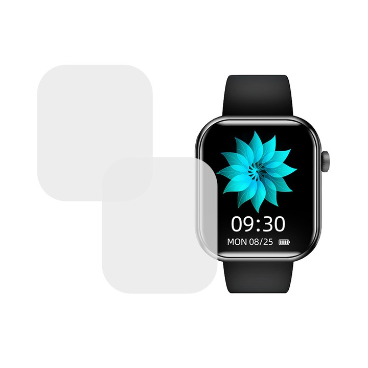 Set 2 x Folie compatibila cu Cubot C5, InvisiFlex Full Glue, Silicon hydrogel regenerabil, Anti soc si anti spargeri, SlimLine NanoShield, Transparenta