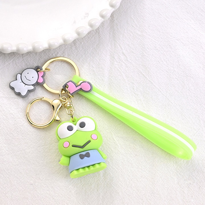 Aranyos anime kulcstartók, szett, zöld