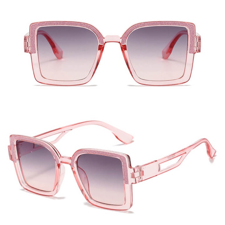 Ochelari soare copii, Stylion, policarbonat, roz