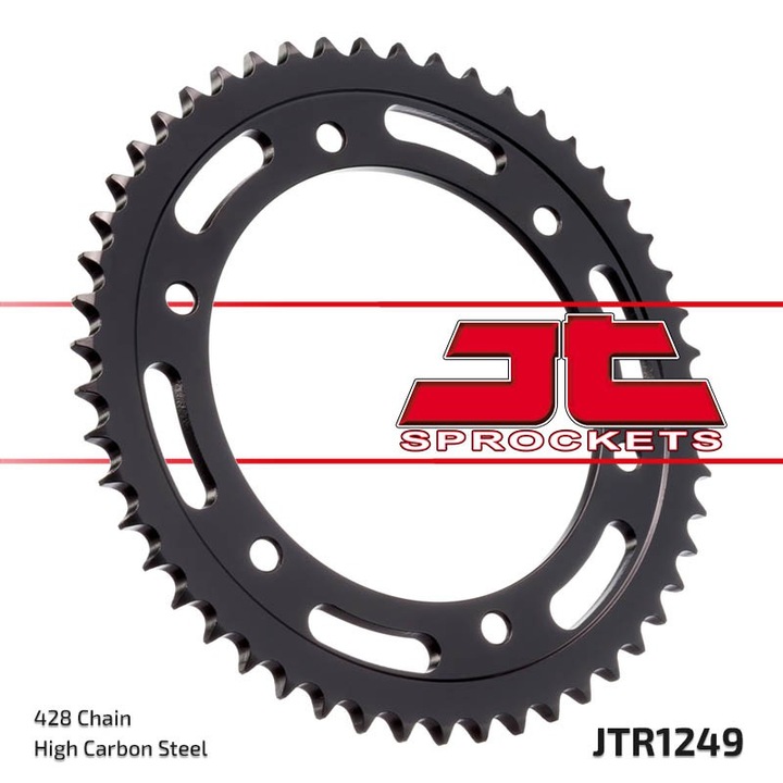 Pinion JT, 4374 51, negru, pentru motociclete Honda XLR 125R '98-'02