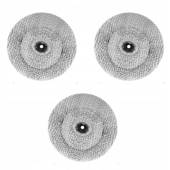 Set 3 Lavete De Rezerva Pentru Mop Pentru Roborock S8 Maxv Ultra, S8 Max Ultra, G20, AreoSe, Material Microfibra, Destinatie Pentru Curatarea Marginilor Si A Suprafetelor Dificile De Acces, Recomandare De Inlocuire La Fiecare 1-2 Luni, Gri