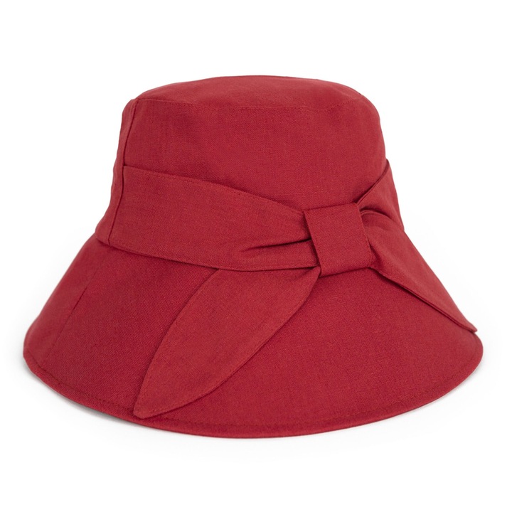 Шапка Art of Polo Bucket, червена, 56 см, ежедневна, памучна