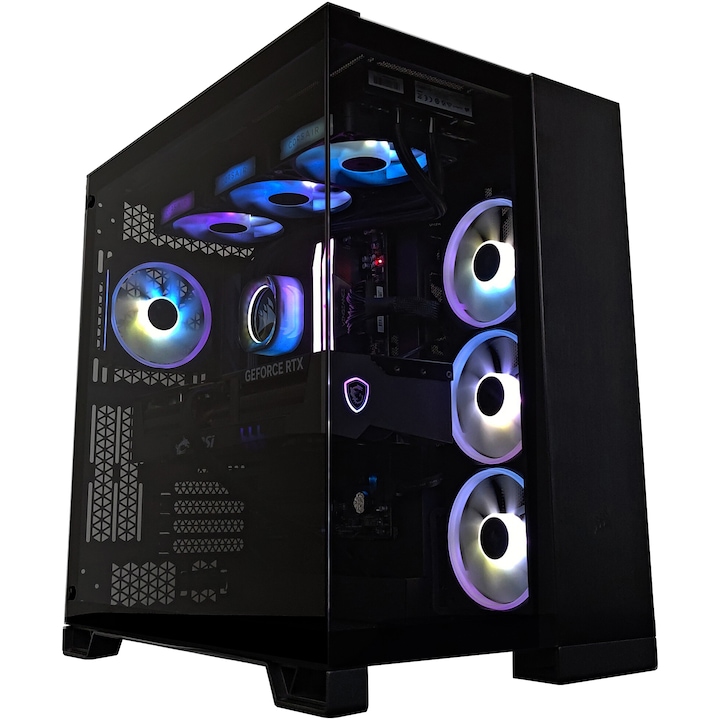 Настолен компютър Gaming A+, AMD Ryzen™ 9 9950X3D, 64GB DDR5, 4TB SSD, MSI GeForce RTX™ 5090 32GB GDDR7, No OS, Черен