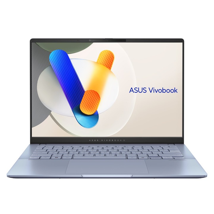 Лаптоп ASUS Vivobook S 14, 14" 3K, Intel Core Ultra 7 258V до 4.8 GHz, 16 GB RAM LPDDR5x, 1 TB SSD, Harman Kardon, Windows 11 Home, Neutral Black LPDDR5x