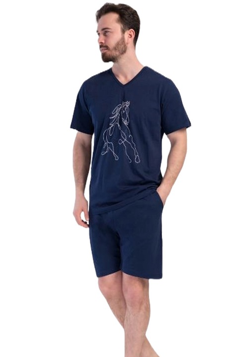 Pijamale barbati, Vienetta Man, model Style Horse