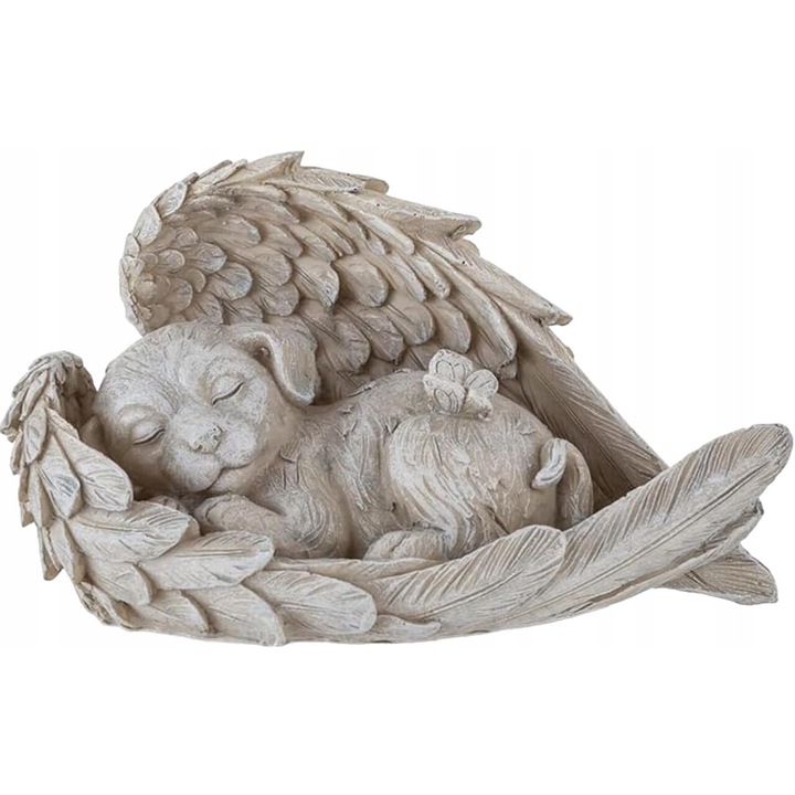 Фигурка на куче, M IMPORT, пластмаса, сива