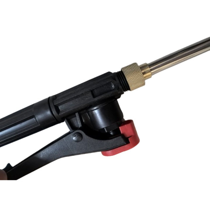 Разтегателен прът от неръждаема стомана за спринклерни помпи, удължаващ се до 100 см, с дръжка и ограничител, с маркуч дълъг 110 см