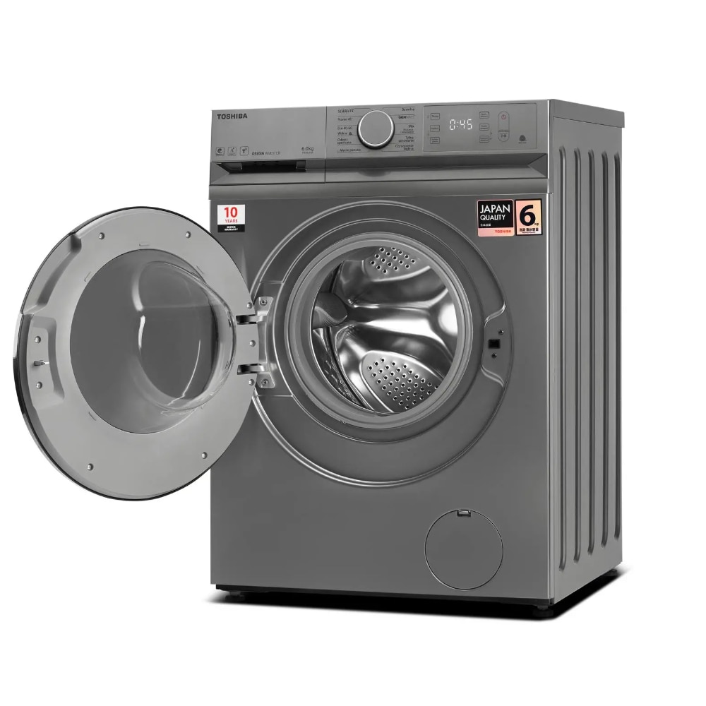 Masina de spalat rufe Toshiba TW-BL70A2PL(SS), Wi-Fi, Steam Wash, Ultra Fine Bubble, Display, Clasa B, 1200 rpm, 6 kg, Silver