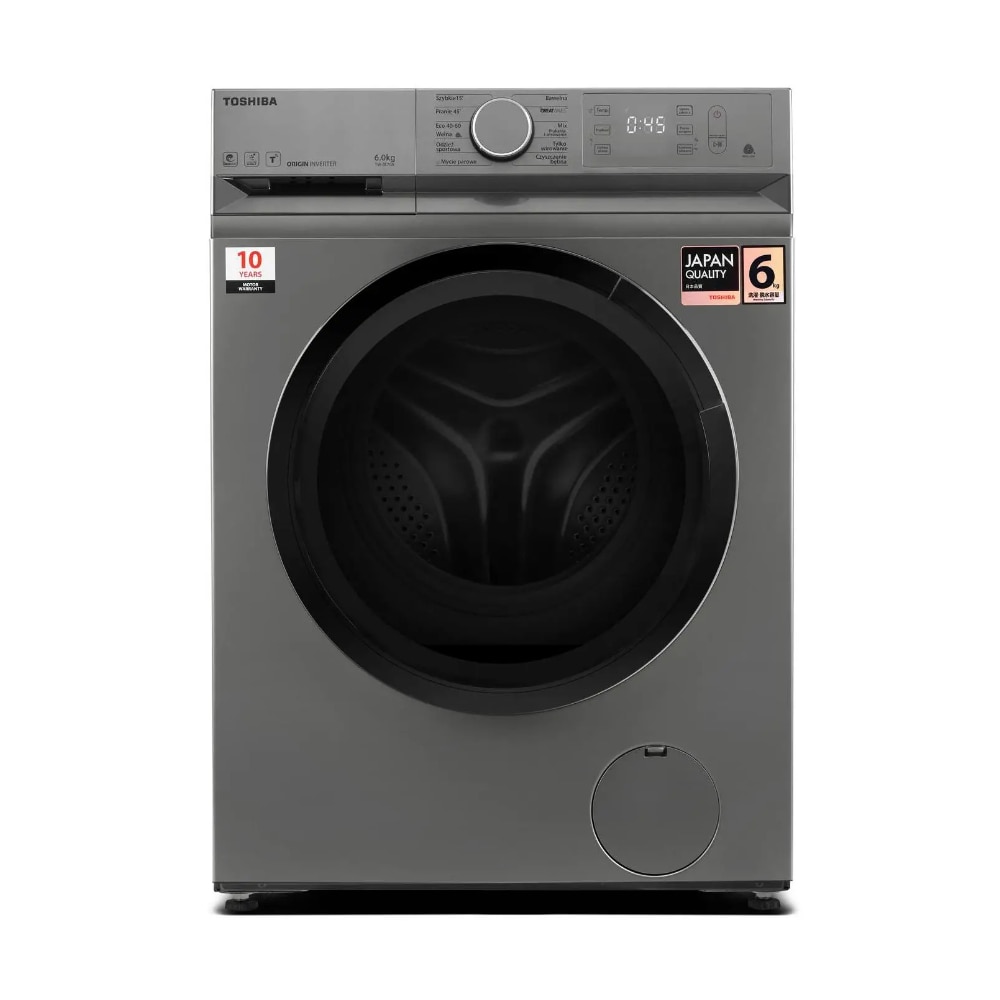 Masina de spalat rufe Toshiba TW-BL70A2PL(SS), Wi-Fi, Steam Wash, Ultra Fine Bubble, Display, Clasa B, 1200 rpm, 6 kg, Silver