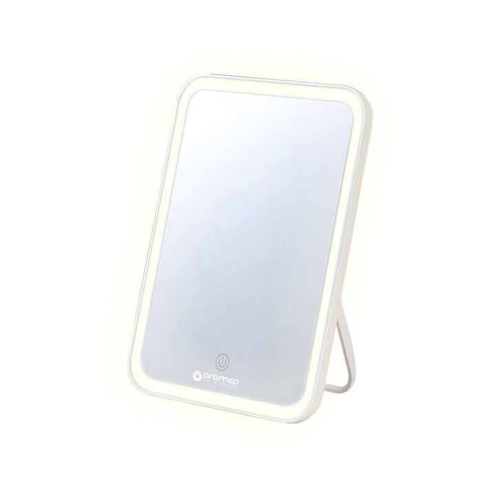 Козметично огледало OROMED с LED осветление, регулируемо, батерия 2000mAh, 237x178x24мм