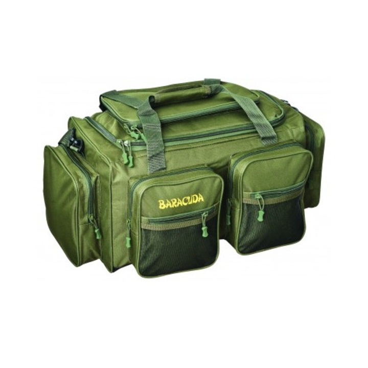 Geanta accesorii pescuit Baracuda B25 New, 60 x 33 x 31 cm, verde, model nou 2025