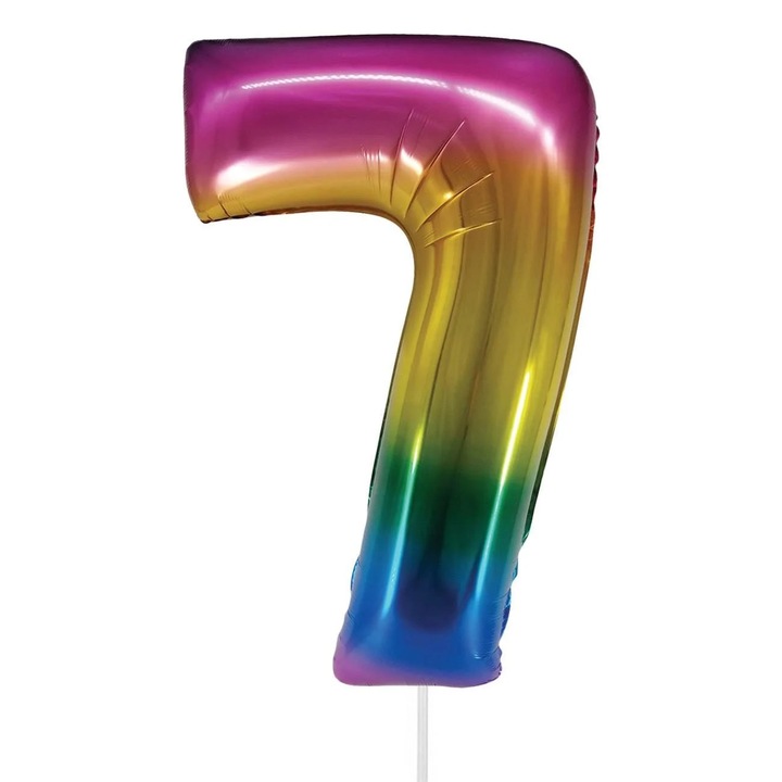 Фолиев парти балон Rainbow No.7 - 82см