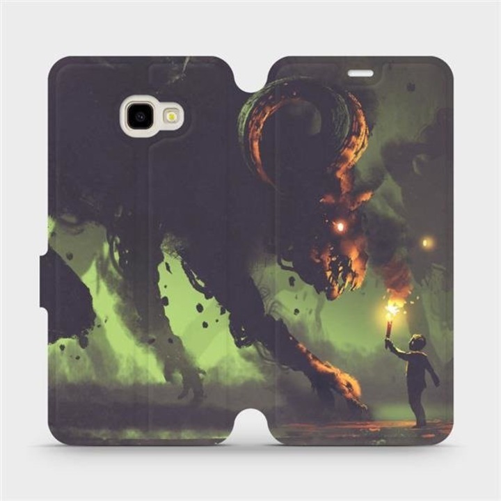 Husa flip Mobiwear pentru Samsung Galaxy J4 Plus, design elegant, rezistent la socuri si zgarieturi