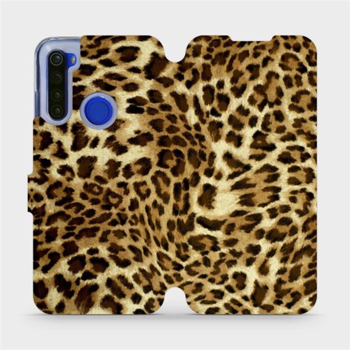 Husa flip Mobiwear pentru Xiaomi Redmi Note 8T, design cu pisici, rezistenta la socuri si zgarieturi, multicolor