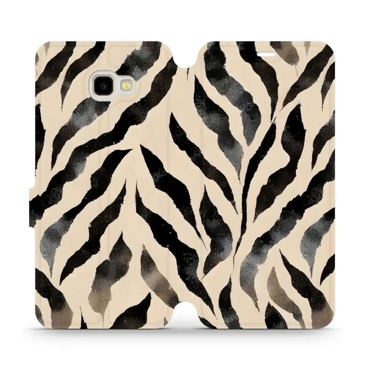 Husa flip Mobiwear pentru Samsung Galaxy J4 Plus, design elegant, rezistent la socuri si zgarieturi