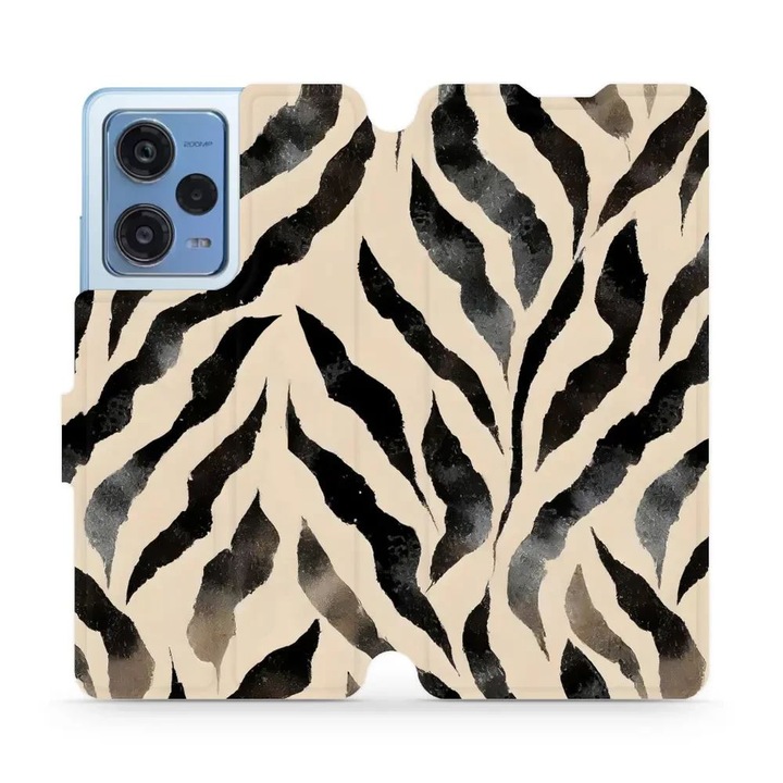 Mobiwear флип калъф за Xiaomi Redmi Note 12 Pro Plus 5G, многоцветен, екологичен материал, с вградена стойка