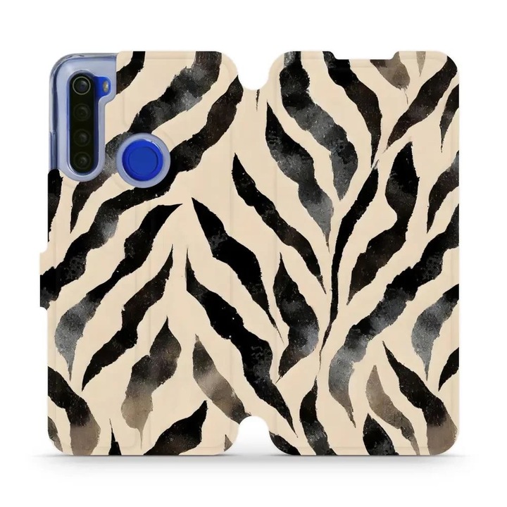 Husa flip Mobiwear pentru Xiaomi Redmi Note 8T, design elegant, rezistent la socuri si zgarieturi, multicolor