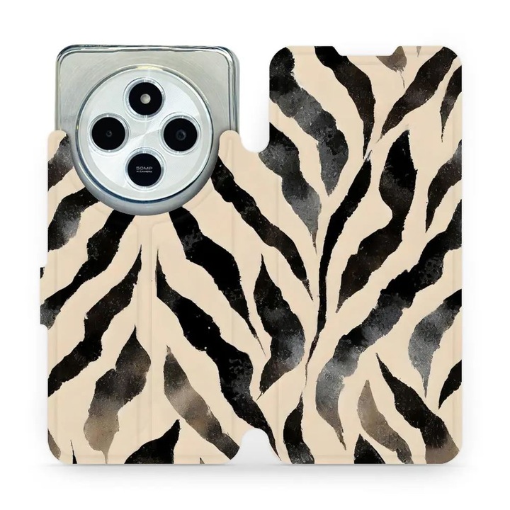 Mobiwear flip tok Xiaomi Redmi 14C / Poco C75 telefonhoz, ütés- és karcálló