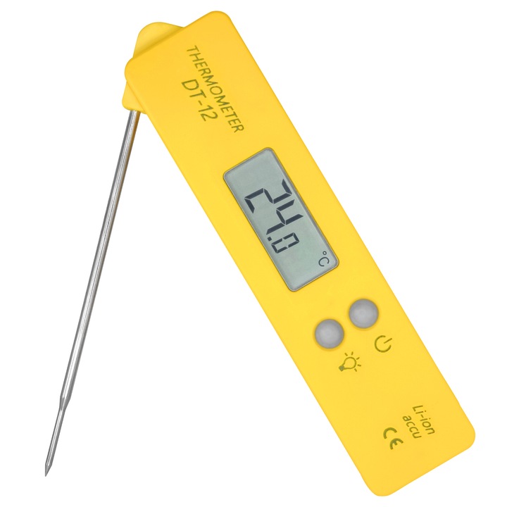 Termometru bucatarie Termoprodukt, DT-12, precizie 0,1°C, iluminare LCD, 154x37x16mm