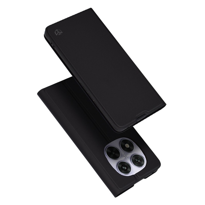 Калъф за Xiaomi Redmi Note 14 Pro 5G, от екологична кожа, Stef's Cat, черен цвят