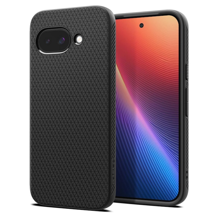 Spigen Premium tok Google Pixel 9A telefonhoz – Liquid Air – farmer fekete