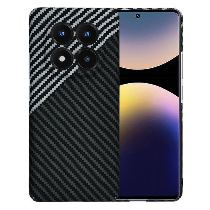 Husa pentru Xiaomi Redmi Note 14 Pro+ 5G, V48, Policarbonat, Stealth Gray