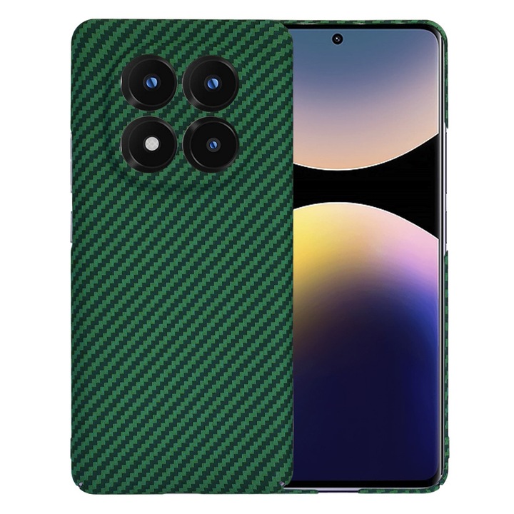 Husa pentru Xiaomi Redmi Note 14 Pro+ 5G, V51, Policarbonat, Green