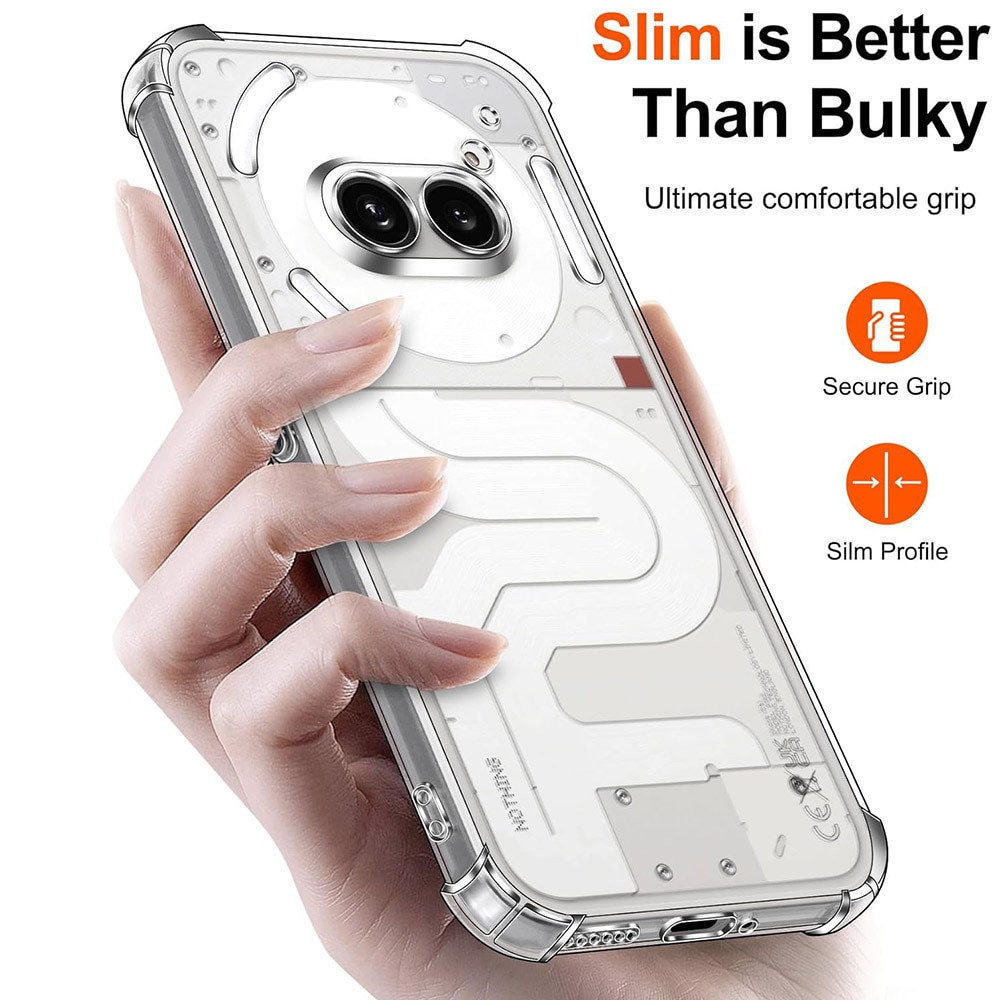 Husa pentru Nothing Phone (3a) - Techsuit Shockproof Clear Silicone - Clear
