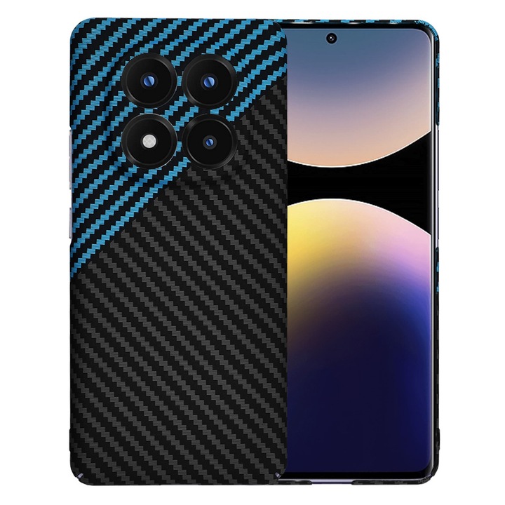 Husa pentru Xiaomi Redmi Note 14 Pro+ 5G, V49, Policarbonat, Blue Pulse