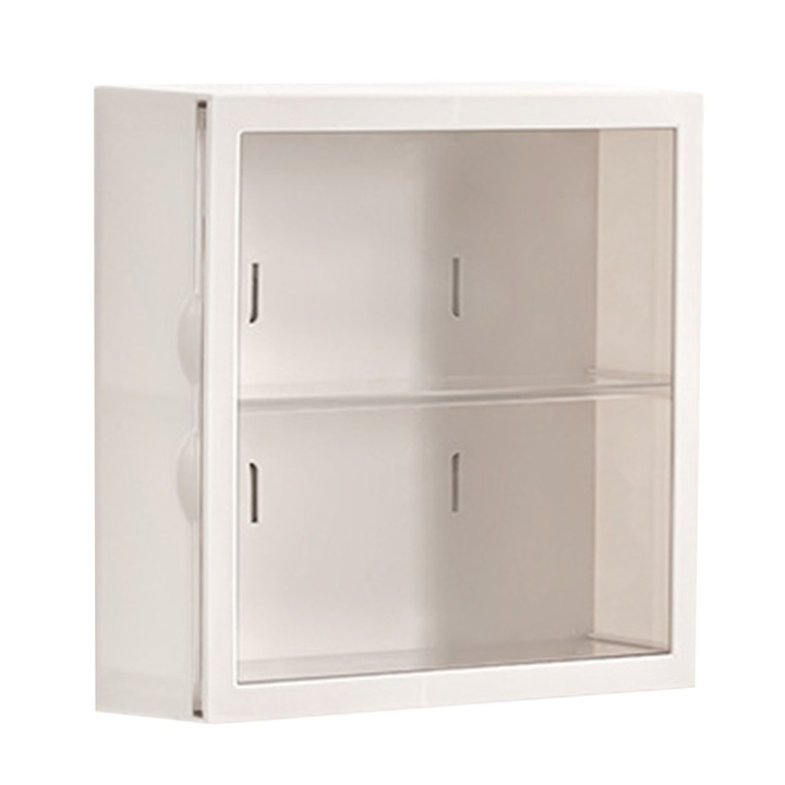 Правоъгълна кутия за съхранение Enforose, спестяващ място дизайн, защита от прах, стенен монтаж