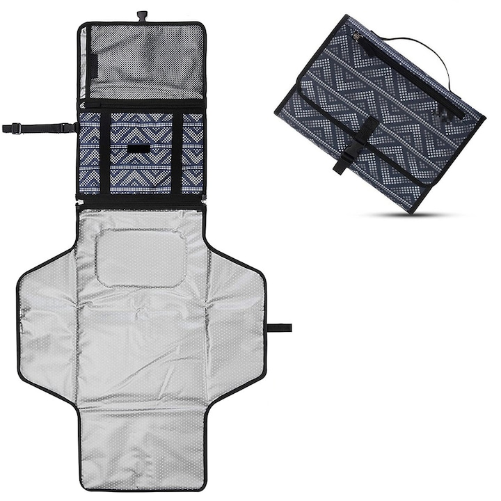 Подложка за смяна на пелени Enforose, компактна, водоустойчива, преносими размери