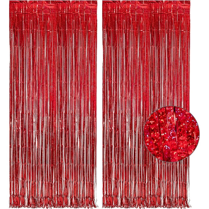 Fém függöny, Enforose, fehér, 2 darabos készlet, állítható méret, könnyű összeszerelés