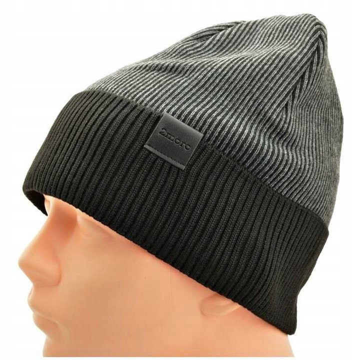 Caciula Barbati Stylion ST-561, Fes Iarna Calduros si Confortabil, Acrilic si Polar, Negru, Marime Universala L/XL (57-61cm), Design Modern, Protectie Frig si Vant, Ideal pentru Activitati Outdoor, Sport si Tinute Casual. Rezistent si