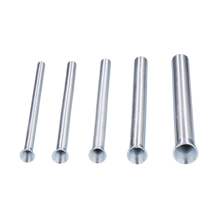 Set de unelte pentru indoire conducte din aluminiu semi-rigid, Enforose, cusaturi etanse, otel spring rezistent, 5 piese