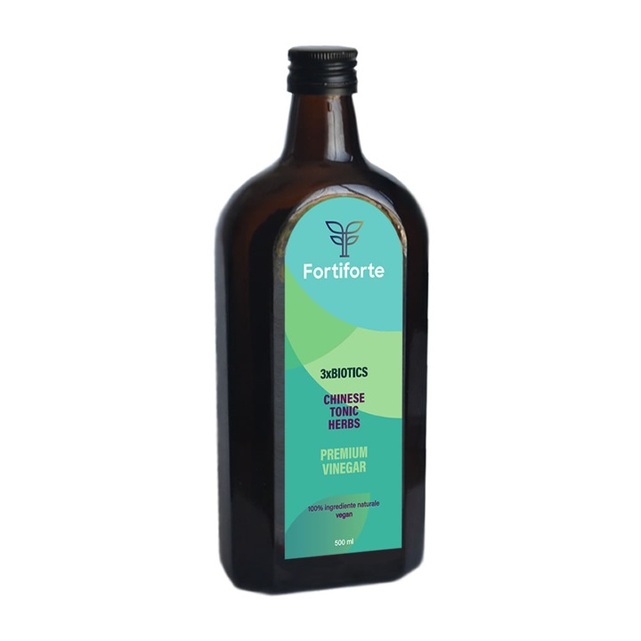 Otet balsamic 3xBIOTICS CHINESE TONIC HERBS PREMIUM VINEGAR, Fortiforte, 500ml