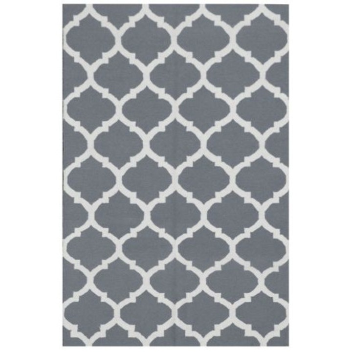 Bakero Covor Kelim Julia dark grey (140x200 cm)