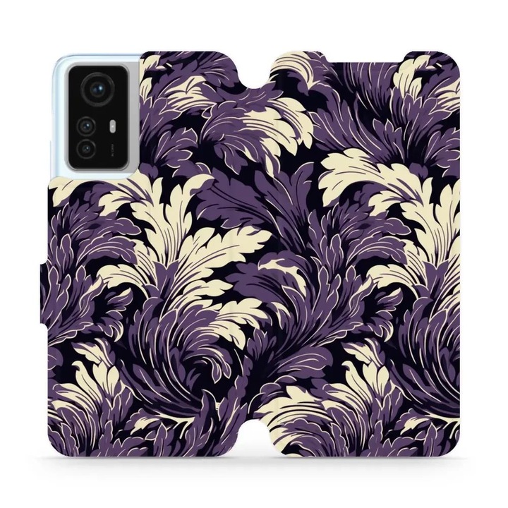 Калъф тип портфейл Mobiwear за Xiaomi Redmi Note 12S, дизайн цветя, многоцветен, екологичен материал