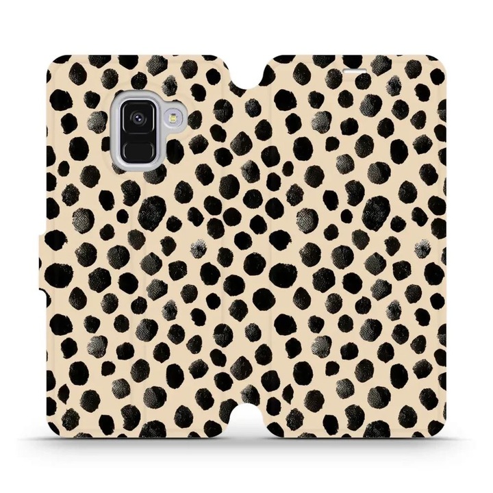 Husa flip Mobiwear pentru Samsung Galaxy A8 2018, design elegant, rezistent la socuri si zgarieturi