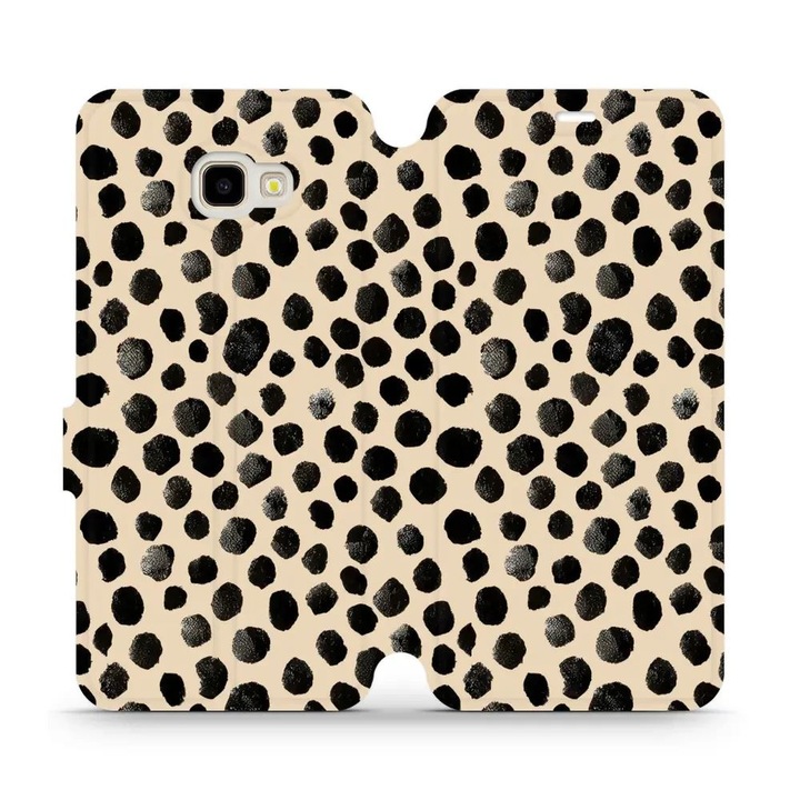 Husa flip Mobiwear pentru Samsung Galaxy J4 Plus, design elegant, rezistent la socuri si zgarieturi, 10x15x2cm