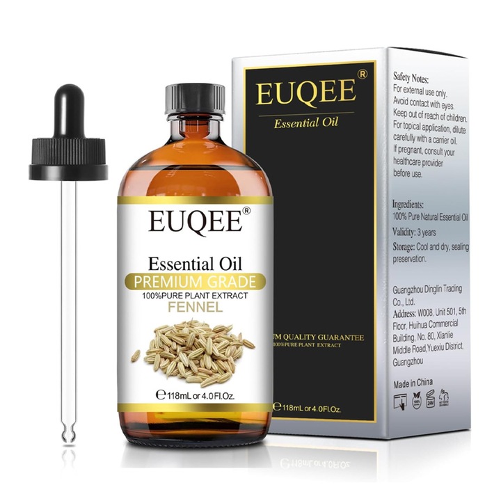 Ulei esential EUQEE 16040-10 DC, fenicul, ingrediente naturale, 118 ml