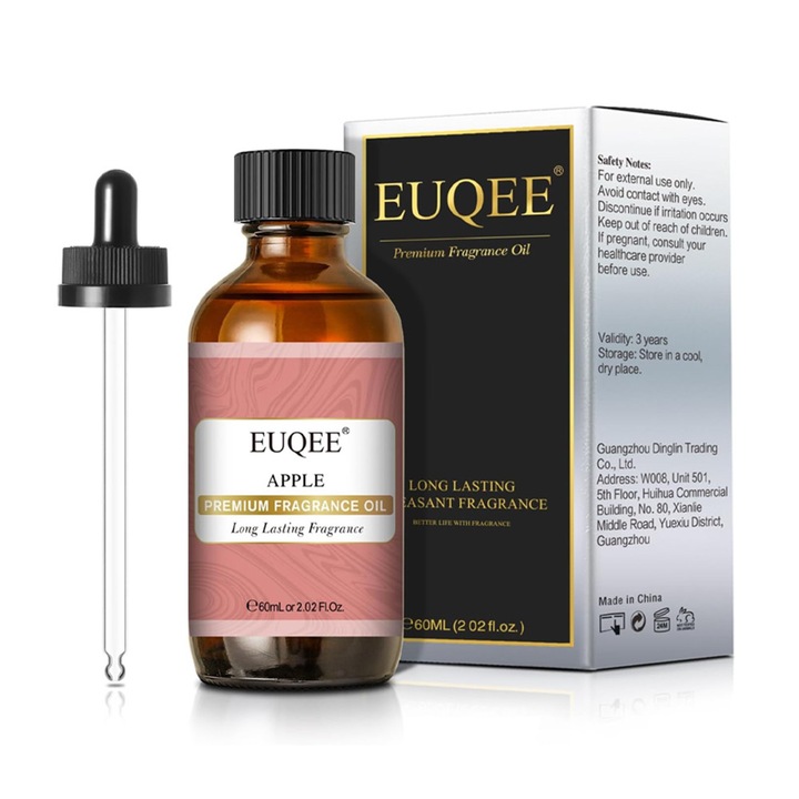 Ulei parfumat EUQEE *8158070 DC, mere, ingrediente naturale, 60 ml