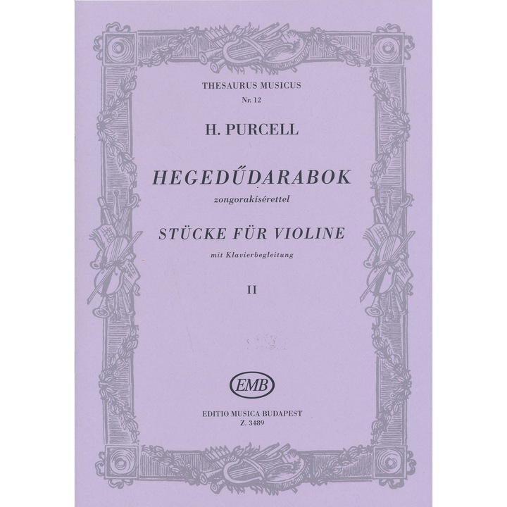 Henry Purcell: Piese pentru vioară cu acompaniament de pian 2