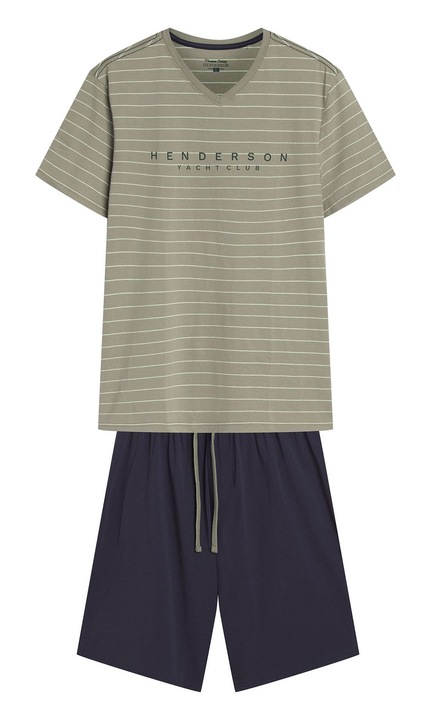 Мъжка пижама Deli Henderson бледозелена, сива, Бледозелен, M